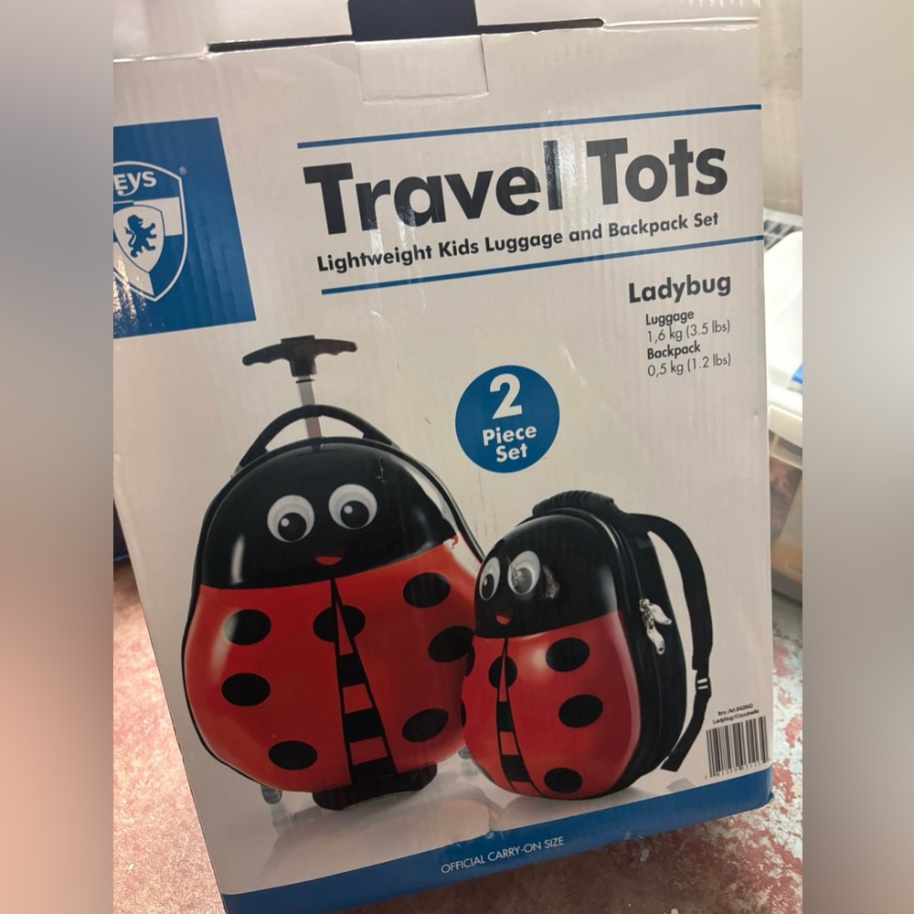 Heys Ladybug Kids Luggage Set BRAND NEW IN BOX